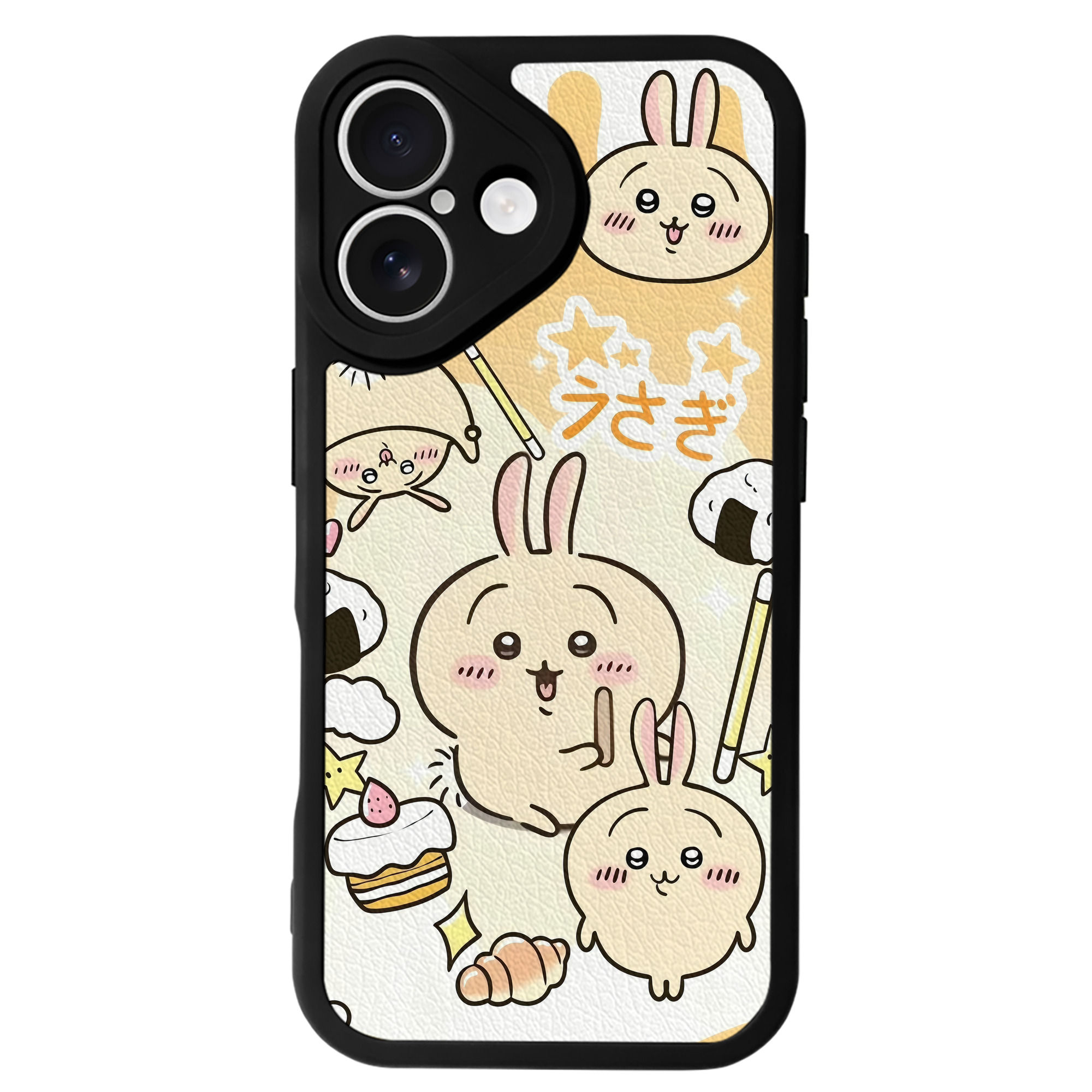 （画像用） ちいかわ Chii-kawa 【iPhone 16シリーズ対応】シリコンスマホケース（レザー調） 材質：シリコン
